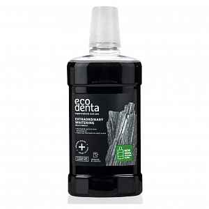 ECODENTA Ústní voda bělící s černým uhlím 500 ml