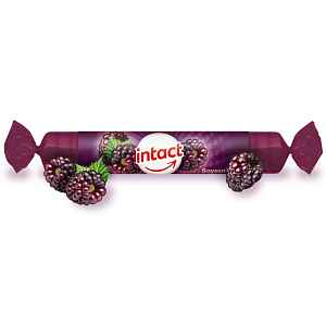 Intact hroznový cukr s vitaminem C, boysenberry 16ks