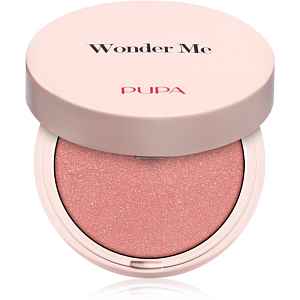 PUPA Milano Wonder Me Natural Effect Blush kompaktní tvářenka pro přirozený vzhled odstín 003 That's Hot - Radiant 4 g