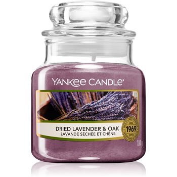 Yankee Candle Dried Lavender & Oak vonná svíčka Classic malá 104 g