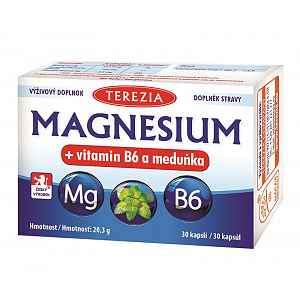 Terezia Magnesium+vitamin B6 a meduňka cps.30