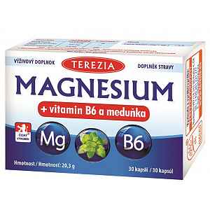Terezia Magnesium+vitamin B6 a meduňka cps.30