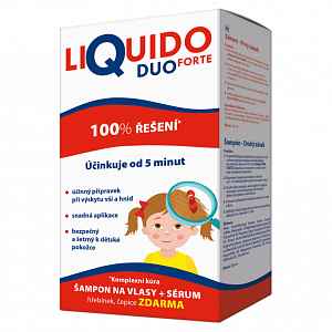 LiQuido DUO FORTE šampon na vši 200ml+sérum