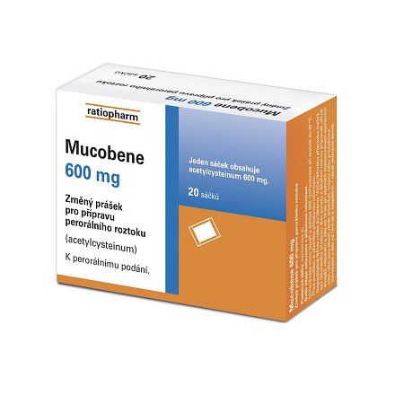 Mucobene 600mg por.gra.sol.scc.20x3g/600mg-SA