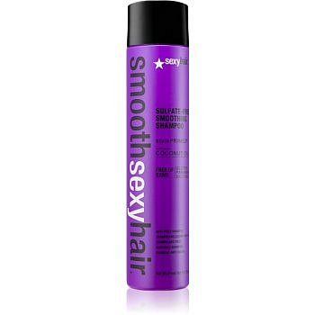 Sexy Hair Smooth bezsulfátový šampon pro nepoddajné a krepatějící se vlasy 300 ml