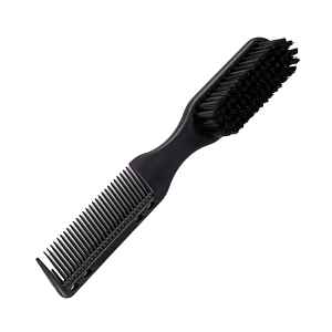 Fade kartáč na vlasy a vousy s hřebenem Rovra Fade Comb Brush L - černý (RT-34)