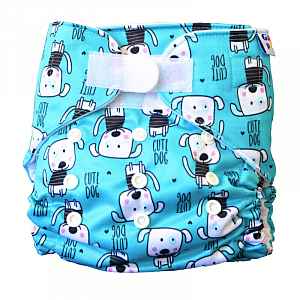 GaGa's pleny Látková plena AIO Pejsek na suchý zip