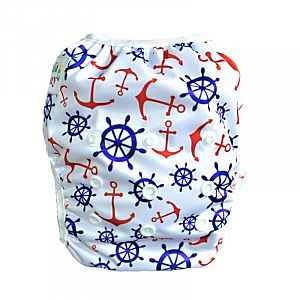 GaGa's pleny Plenkové plavky pro miminko Kotvy červené