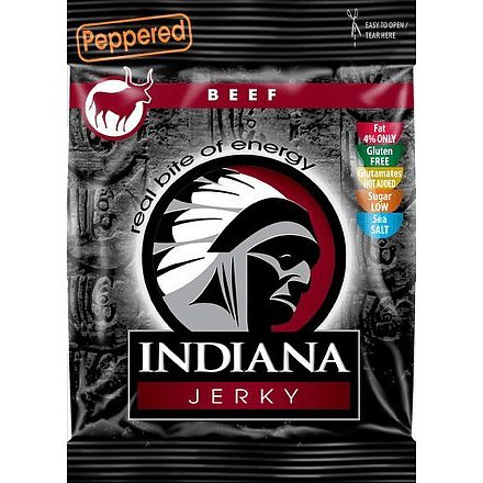 Indiana Jerky Hovězí Peppered 25g