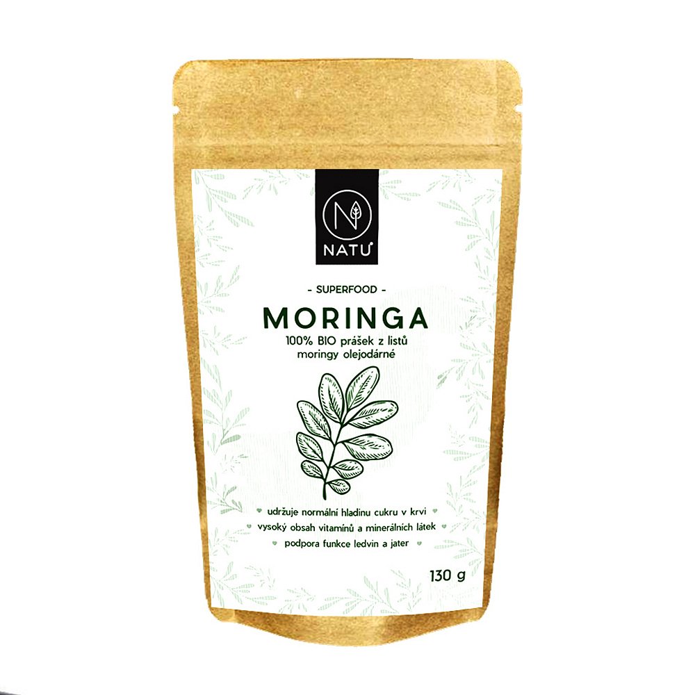 NATU Moringa prášek BIO 130 g