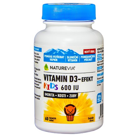 Swiss NatureVia Vitamin D3-Efekt Kids tbl.60