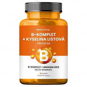 MOVit B-Komplet + Kyselina listová PREMIUM 90 tablet