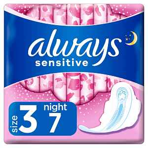 Always vložky Ultra Sensitive Night 7ks