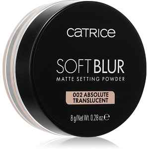 Catrice Soft Blur Matte Setting Powder sypký fixační pudr odstín 002 Absolute Translucent 8 g