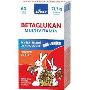 Vitar Kids Betaglukan Multivitamin tbl.60