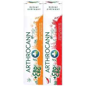 Annabis Arthrocann CBD gel+hřejivý CBD gel 2x75ml