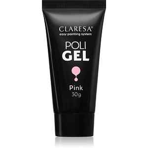 Claresa Poli Gel gel pro modeláž nehtů odstín Pink 30 g