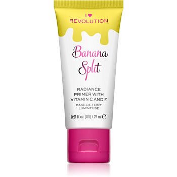 I Heart Revolution Delicious Primer Banana Split rozjasňující podkladová báze 27 ml