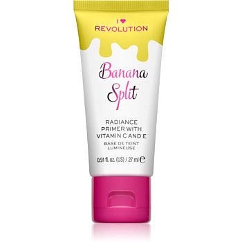 I Heart Revolution Delicious Primer Banana Split rozjasňující podkladová báze 27 ml