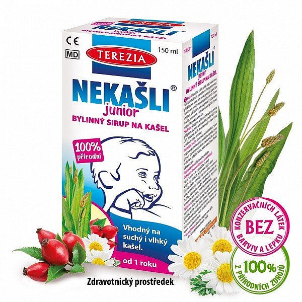 TEREZIA NEKAŠLI Junior přírod.bylinný sirup 150ml