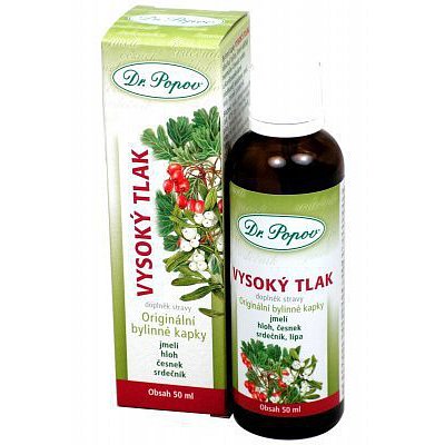 Vysoký tlak bylinné kapky Dr.Popov 50ml