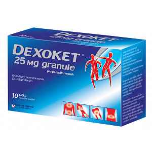 Dexoket 25mg granule por.gra.sol.10x25mg