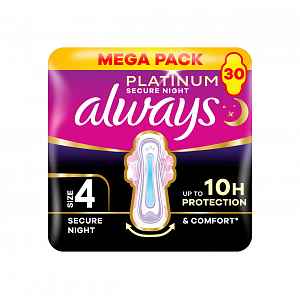 Always Platinum Secure Night vložky 30 ks