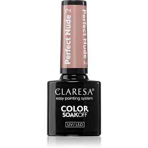Claresa SoakOff UV/LED Color Perfect Nude gelový lak na nehty odstín 2 5 g