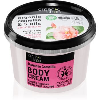 Organic Shop Organic Camellia & 5 Oils pečující tělový krém 250 ml