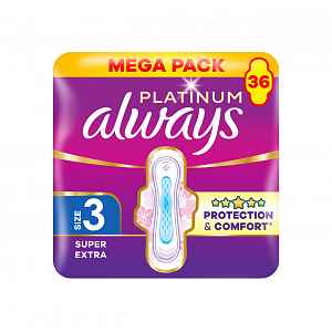 Always Platinum Super Extra vložky 36 ks