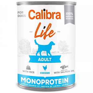 CALIBRA Life konzerva Adult Chicken with rice pro psy 400 g