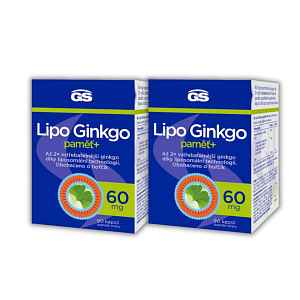 GS Lipo Ginkgo paměť+ 60mg cps.90 - balení 2 ks