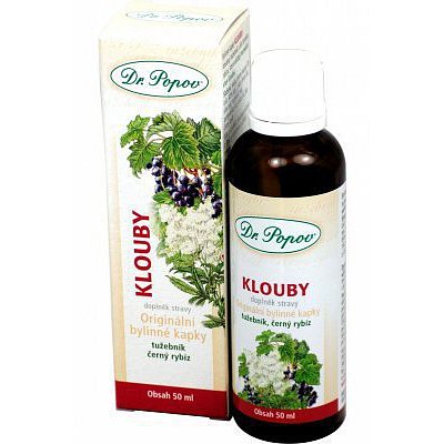 Klouby bylinné kapky Dr.Popov 50ml