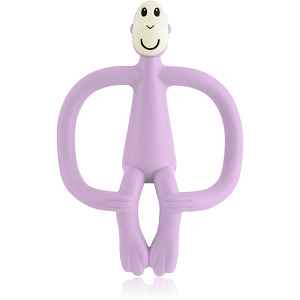 Matchstick Monkey Teething Toy and Gel Applicator kousátko s kartáčkem 2 v 1 Lilac 1 ks