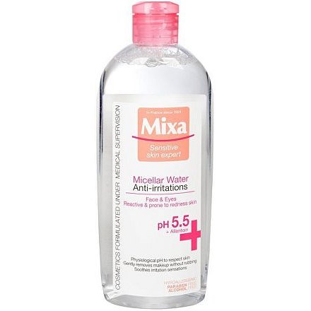 Mixa Anti-Redness micelární voda pro citlivou pleť se sklonem k začervenání 400ml