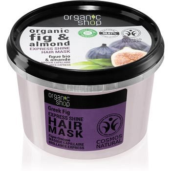 Organic Shop Organic Fig & Almond pečující maska pro lesk a hebkost vlasů 250 ml