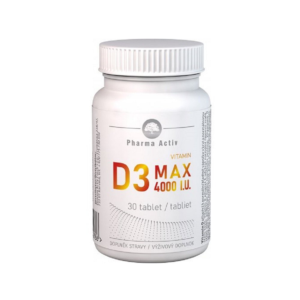 PHARMA ACTIV Vitamin D3 MAX 4000 I.U. 30 tablet