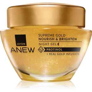 Avon Anew Skin Renewing Gold Emulsion hydratační noční krém proti vráskám 50 ml