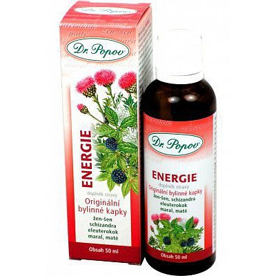 Energie bylinné kapky Dr.Popov 50ml