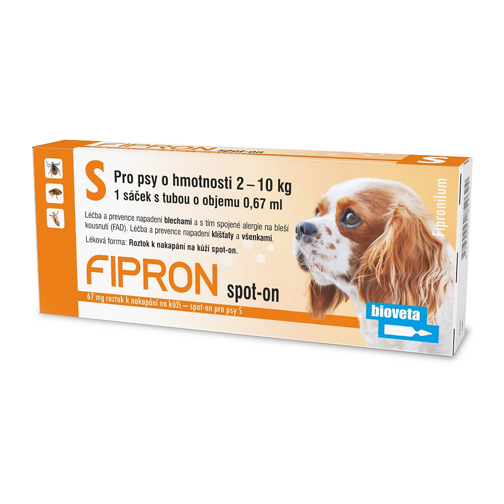 Fipron 67mg Spot-On Dog S sol 1x0,67ml