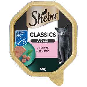 Sheba vanička Classics s lososem 85g