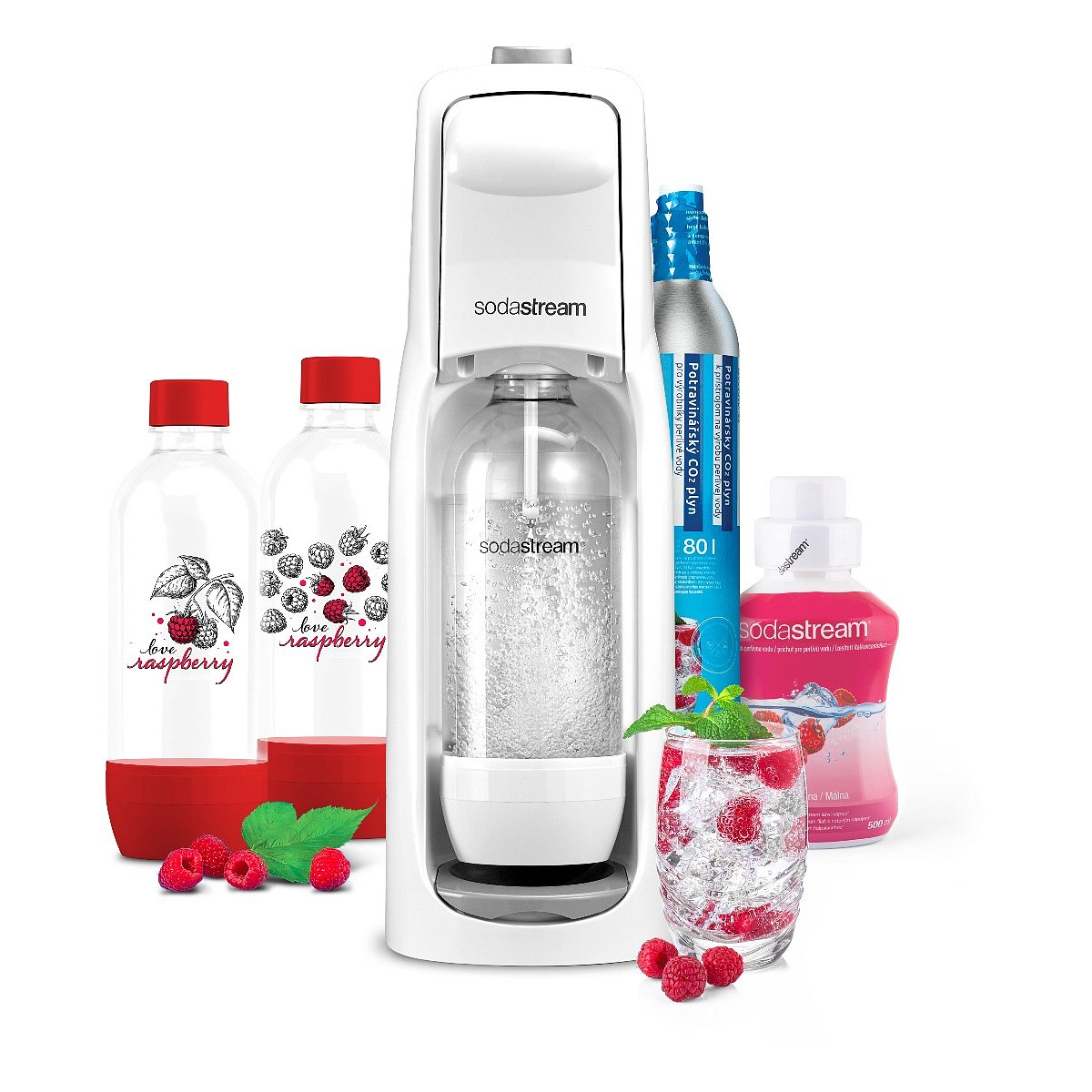 SODASTREAM Jet Megapack Love Raspberry výrobník perlivé vody