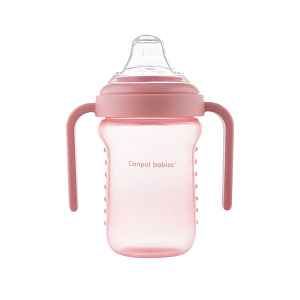 Canpol babies Nevylévací hrníček se silikonovým pítkem 220ml
