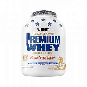 Weider, Premium Whey, 2300 g, Jahoda-Vanilka