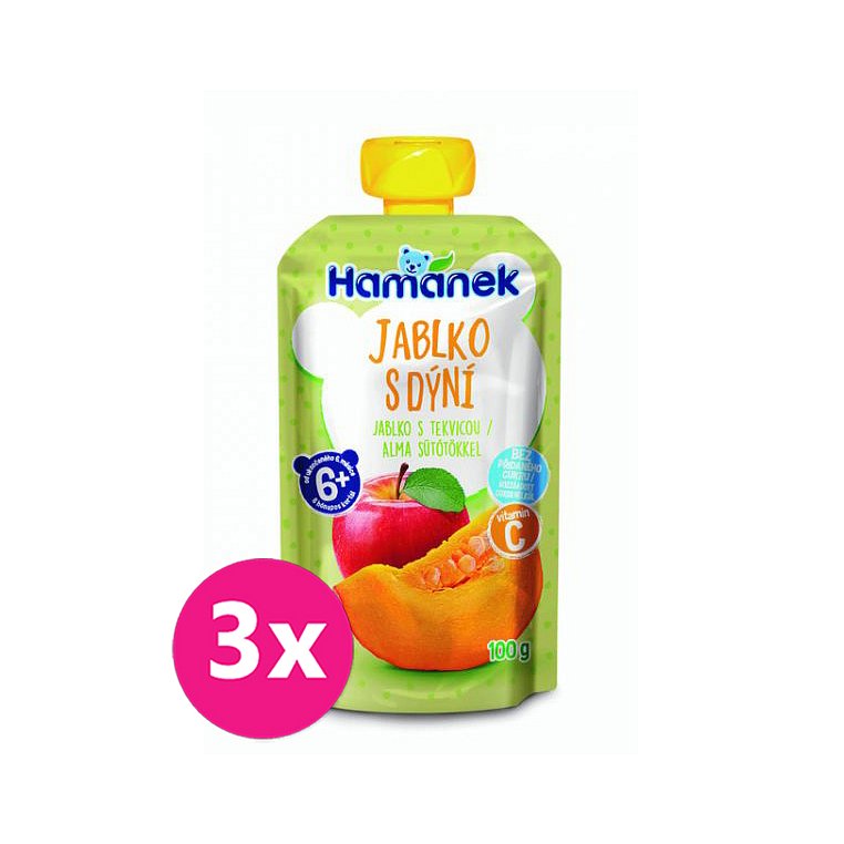 3x HAMÁNEK Jablko s dýní 100 g