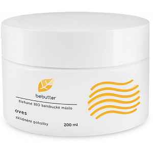 Bebutter Šlehané BIO bambucké máslo oves 200ml