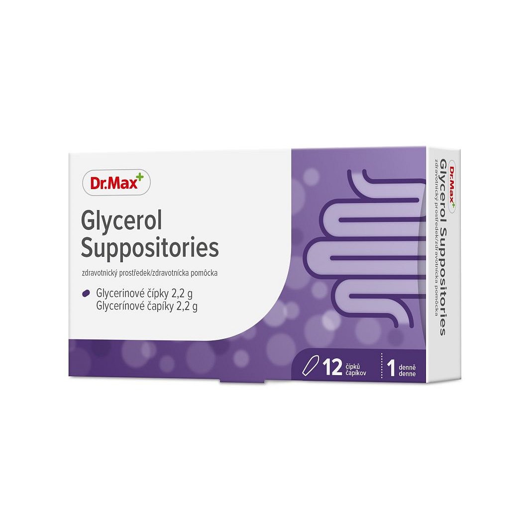 Dr.Max Glycerol Suppositories 12 čípků