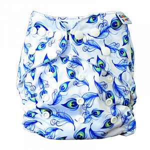 GaGa's pleny Látková plena AIO Paví peří