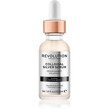 Revolution Skincare Colloidal Silver Serum aktivní sérum pro vyhlazení kontur obličeje s antibakteriální přísadou 30 ml