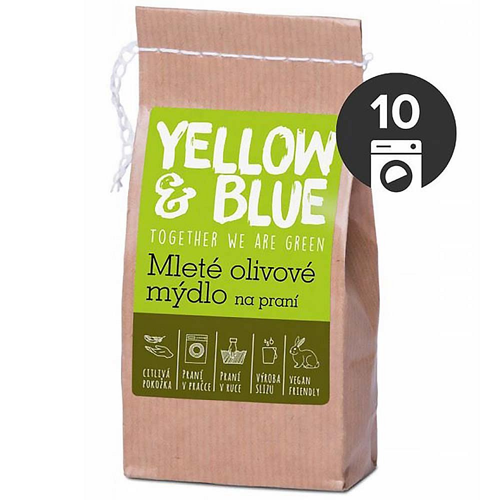 YELLOW&BLUE Mleté olivové mýdlo na praní 200 g